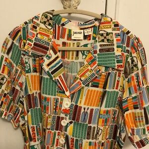 Joanie  Tally Book Print Tea Novelty Quirky Library UK 18/ US 14